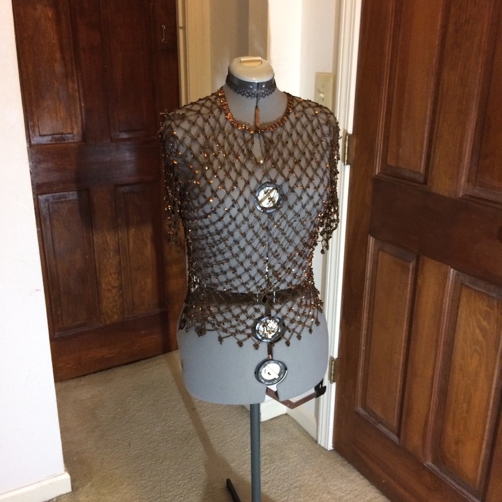 Brown Sequin Sequin Festival Top
